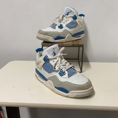 2006 Nike Air Jordan 4 Retro OG White and Military Blue