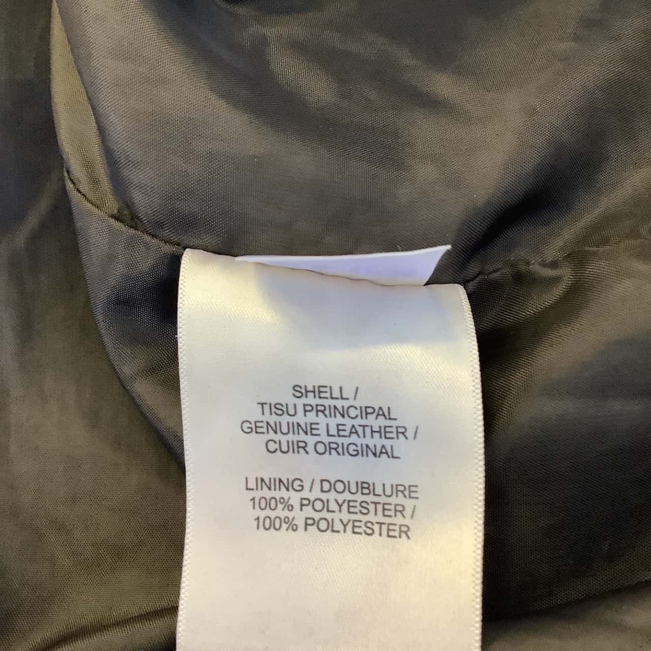 Superdry Womens Size XSS 100 Leather Hood Jacket Brown(s)