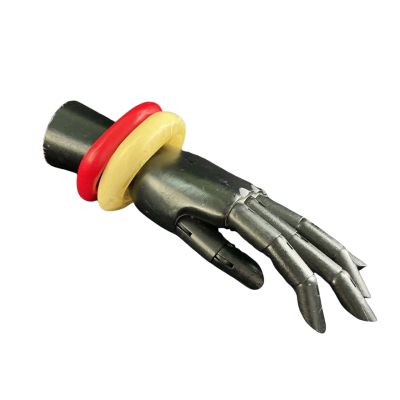 Dinosaur Designs Womens Bangle collection (2) Cream / Red 