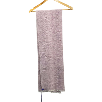 Fiadh Womens  Size One Wool Scarf Purple / White 