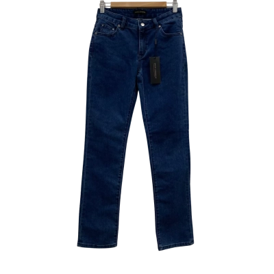 David Lawrence Women's Straight Leg Denim Pants Size 8 Navy BNWT