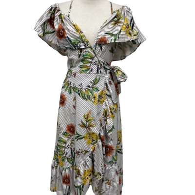 Sheike Womens  Size 8 Floral Wrap Dress