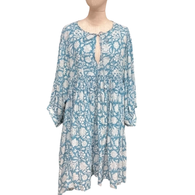 Daughters of India Boho Dress  Size XXL Blue 