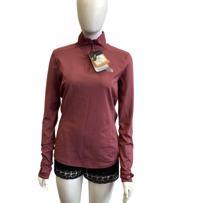 BNWT The North Face Women's Size M Slim Fit Long Sleeve Top Dark Pink  
