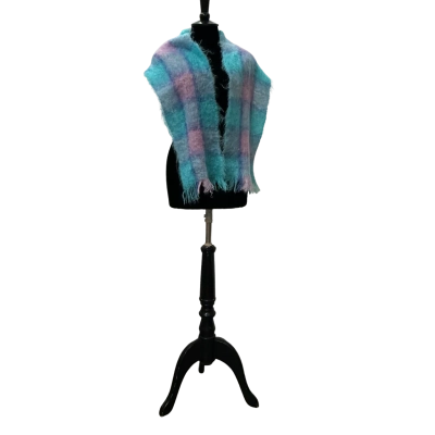 Vintage Womens Mohair One Size Scarf Multicoloured 