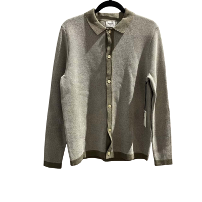 Academy Brand Mens  Size XS Knit Jacket Beige / Brown 