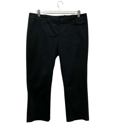 Country Road Womens  Size 12 Ankle Length Pants Black - 98% Cotton 