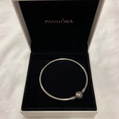 Pandora Sterling Silver Charm Bangle