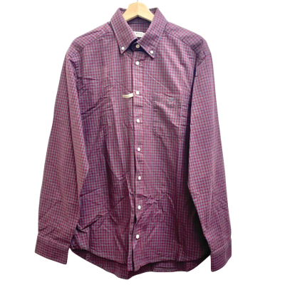 R.M.Williams Blue / Red Checked Long Sleeve Shirt Size L