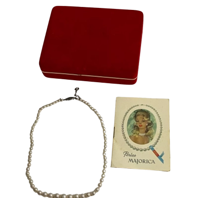  Womens Majorica Pearl Necklace 