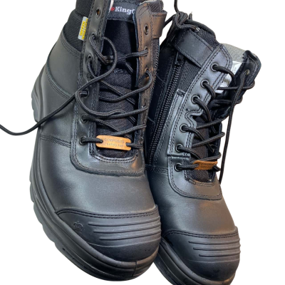 KingGee Mens  Size 9 Black  Safety Boots 