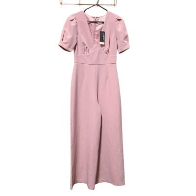 Forever New Womens Size 8 Short Sleeve Jumpsuit Peach / Pink  