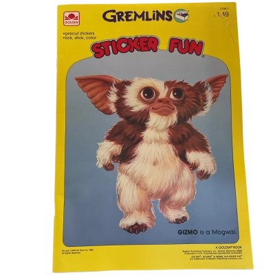 Gremlins Golden Sticker Fun Activity Vintage 1984 Book