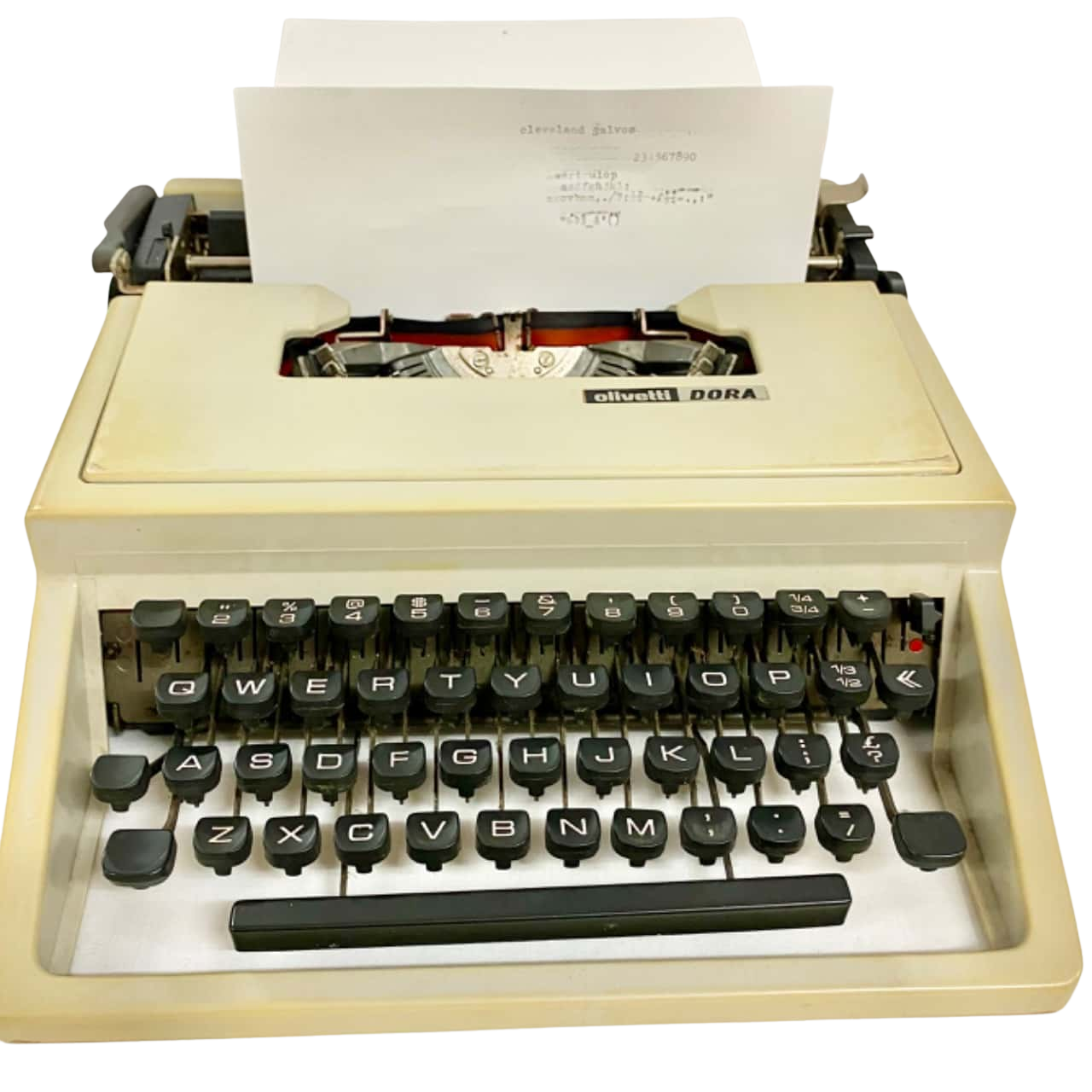 Vintage Olivetti Dora Typewriter & Original Case (s)