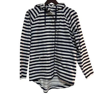 Sportscraft Womens Lightweight Cotton Jacket Size 10 Navy Blue / White 