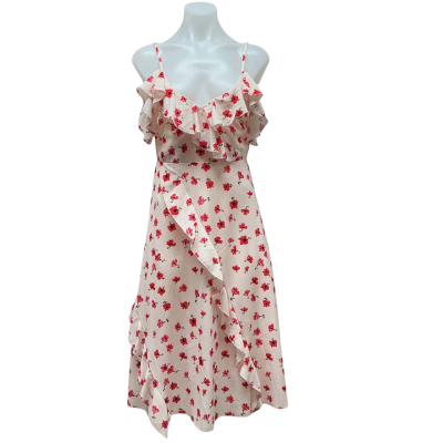 Atmos&Here Womens Size 8 Midi Dress Floral / Pink  