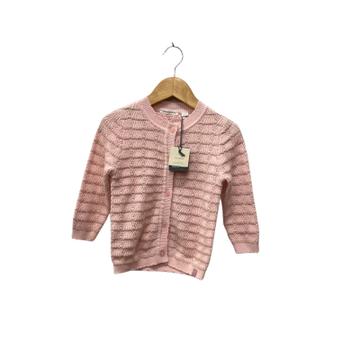 Country Road Crochet Knit Cardigan Size 18-24m Pink  