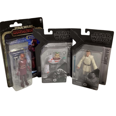 Star Wars Figures ( includes Grogu, The Armorer and Obi - Wan Kenobi )