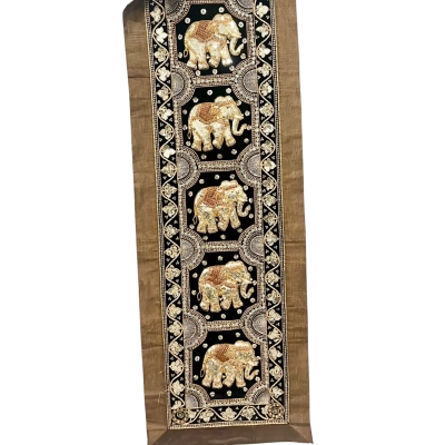 Thai Wall Hanging Sequin/ Beaded Elephant  Design 