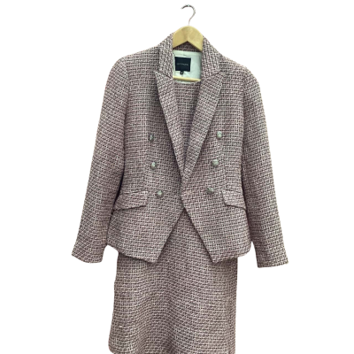 Portmans Womens Size 6 Pink Wool Dress & Blazer Set