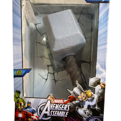 Marvel Avengers Thor Hammer MJOLNIR 3D Deco Wall LED Night Light Gift Christmas