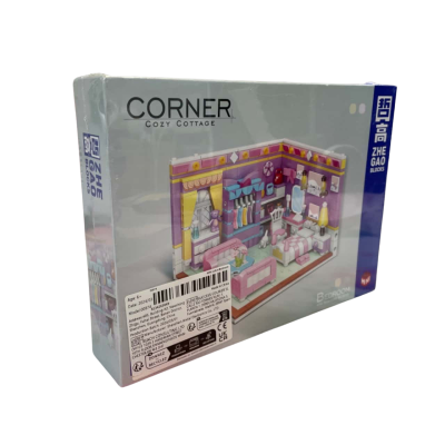 ZHE GAO Miniature Bedroom Doll House 