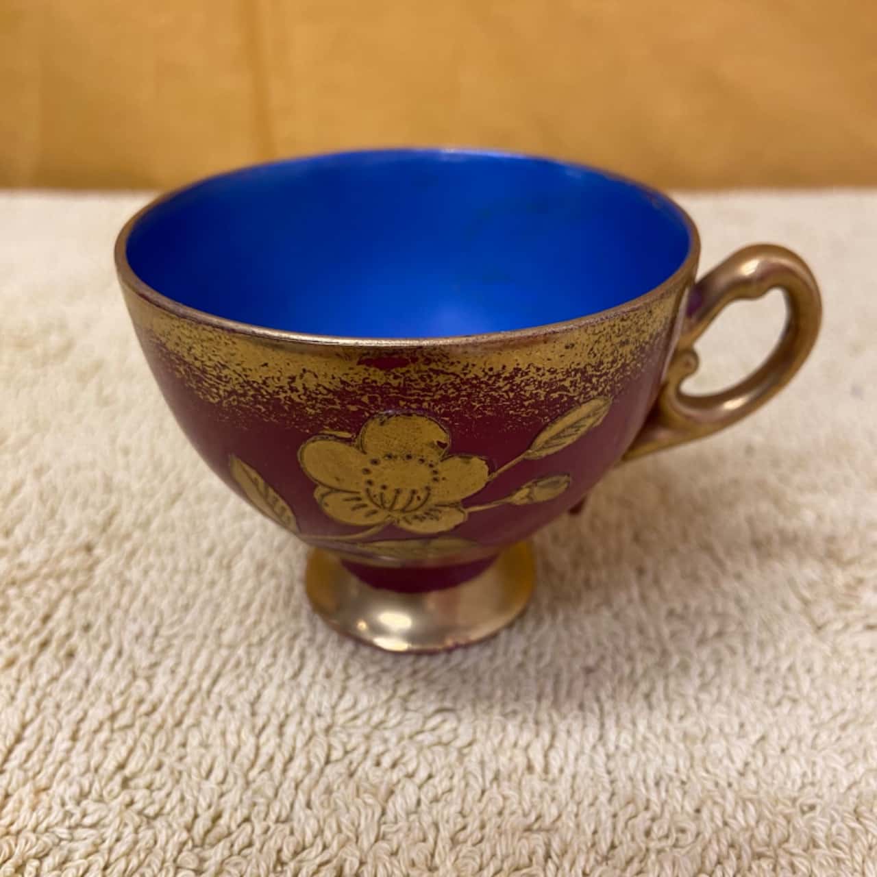 Gold Fleck Floral mini Cup and Saucer mad in Japan RRP 60.00