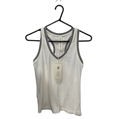 Lorna Jane White/Cream Seamless Rib Tank Size M