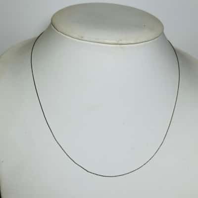 925 Silver 45cm Chain Necklace Silver 
