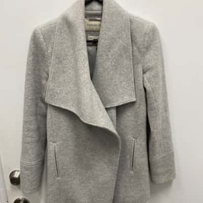 Forever New Womens  Size 8 Parka Grey 