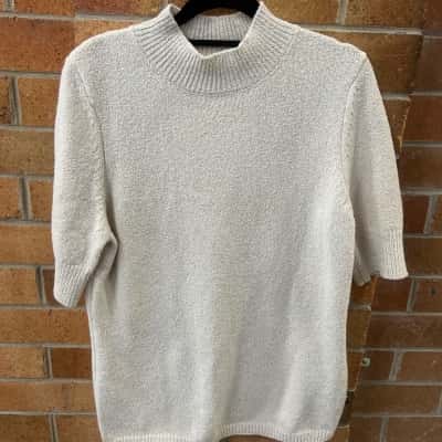 Serafina Womens  Size 14 Cream Top 