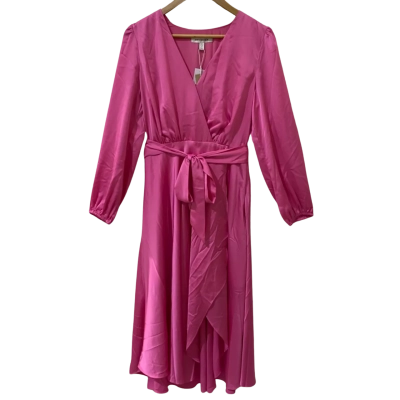 Forever New Womens Size 10 Midi Dress Pink  