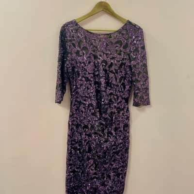 Diana Ferrari Womens vintage style sequin dress size 14