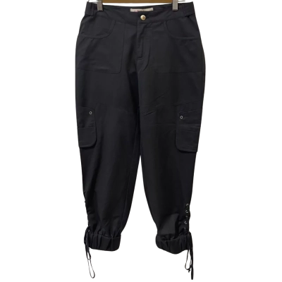 Little Fuchsia Womens  Size S Ankle Length Pants Black  