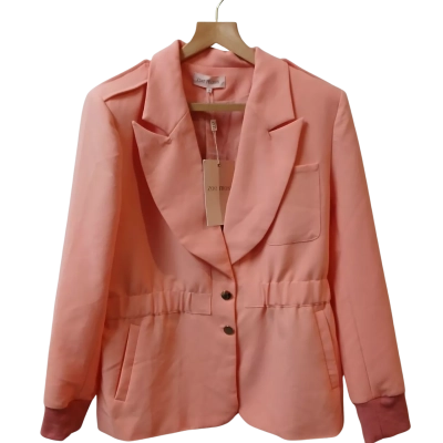 Zoe Moss Womens  Size 14 Chic Utility Blazer  Peach Pink  