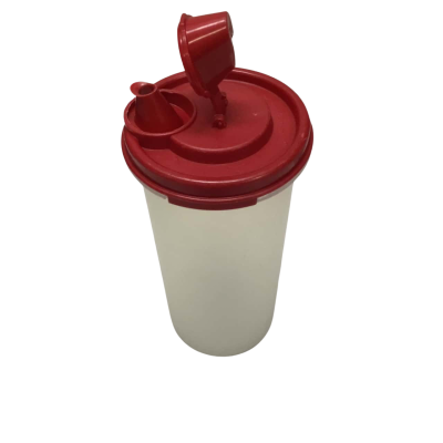 Vintage Tupperware Stor N Pour Container With Red Lid & Spout