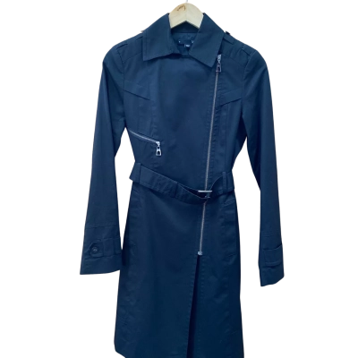 Saba Black Trench Coat Size 6