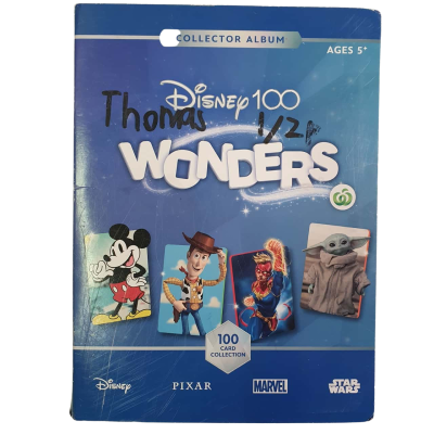 Disney 100 Woolworths Wonders Album & Incomplete Set Of Trading Cards