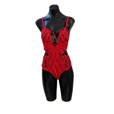 Vamp Womens  Size 12 Bodysuit Red 
