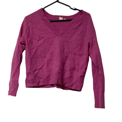 Gap Womens Size M Cashmere Merino V-Neck Jumper Pink  