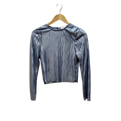 Atmos&Here Womens Size 6 Baby Blue Top