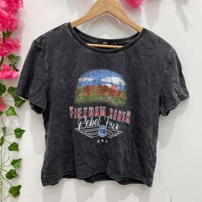 Sportsgirl Womens T-shirts Size M Black  