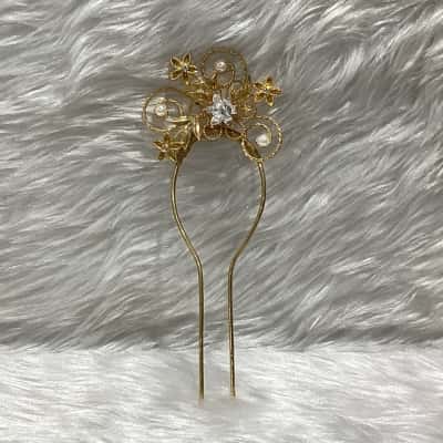  Women's Gold Tone Hair Pin