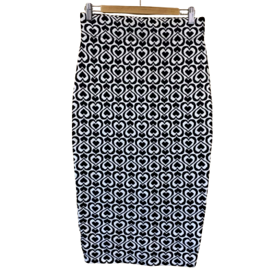 Sheike Womens knit skirt  Size L Black  / White RRP$129.95