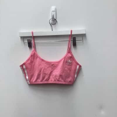 Adidas Womens  Size 10 Bralette Pink  