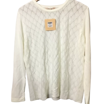 Noni B Womens  Size XL Roll Neck Jumper White/Ivory