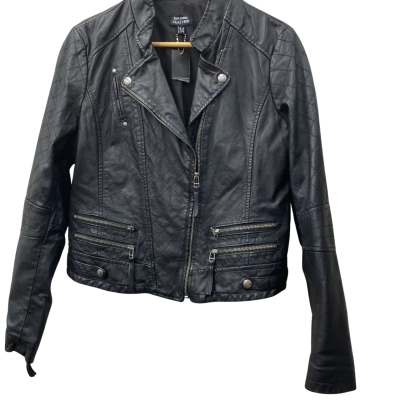 Just Jeans Womens  Size 14 Biker Jacket Black  