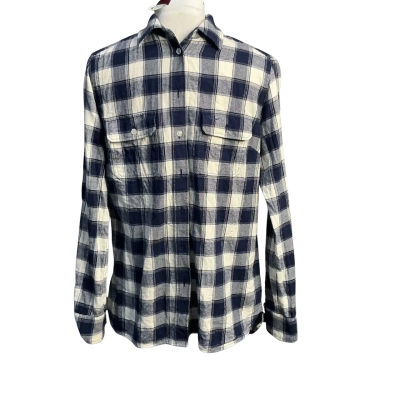 R.M. Williams Mens  Size 8 Flannel Shirt Blue / Checked 
