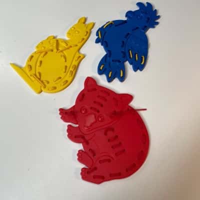 Australian Animals Lacing Shapes