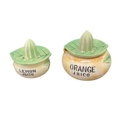 2 x Vintage Japanese Ceramic Citrus Juicers